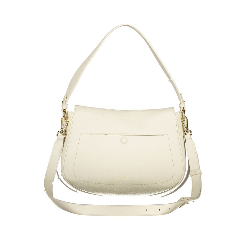 Coccinelle Bianco Leather Women Handbag LUNESCAPE