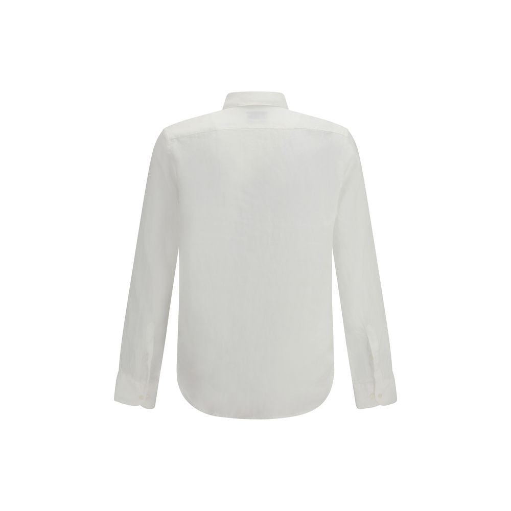 Brooksfield White Linen Dress Shirt LUNESCAPE