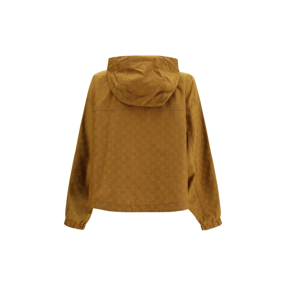 Gucci Beige Nylon Shell Jacket