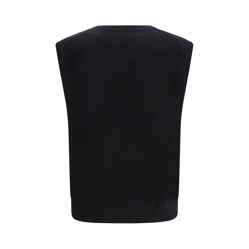 Extreme Cashmere Black Elastane Sleeveles Sweater