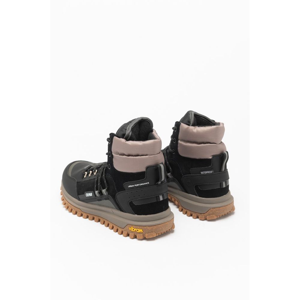 Colmar Black Leather Ankle Boots LUNESCAPE