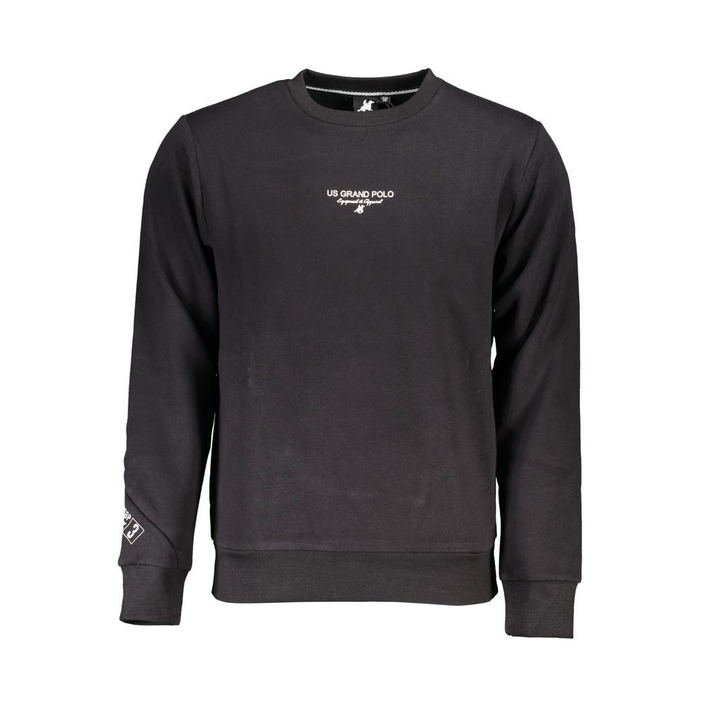 U.S. Grand Polo Black Cotton Men Sweatshirt