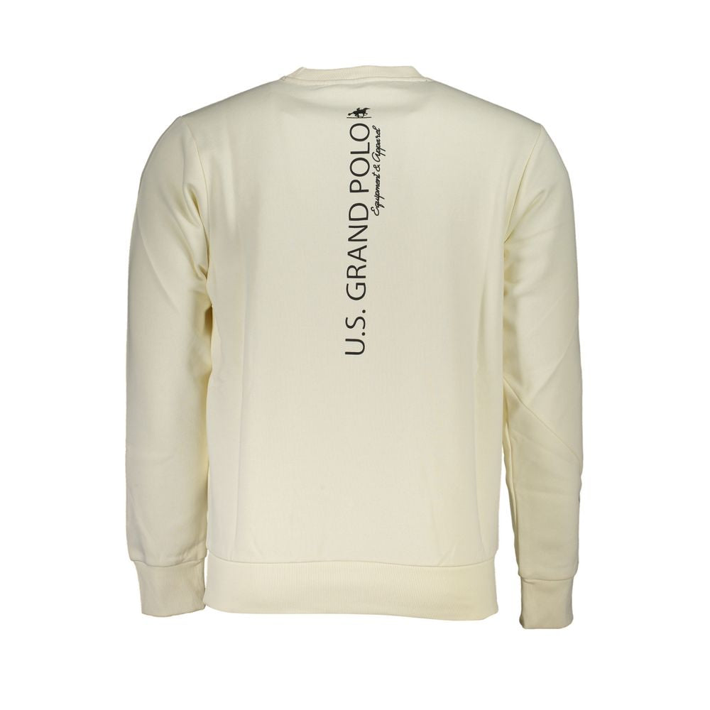 U.S. Grand Polo White Cotton Men's Sweatshirt