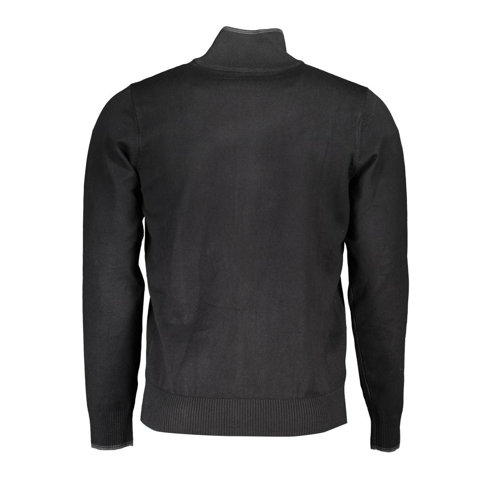 U.S. Grand Polo Black Viscose Men Cardigan