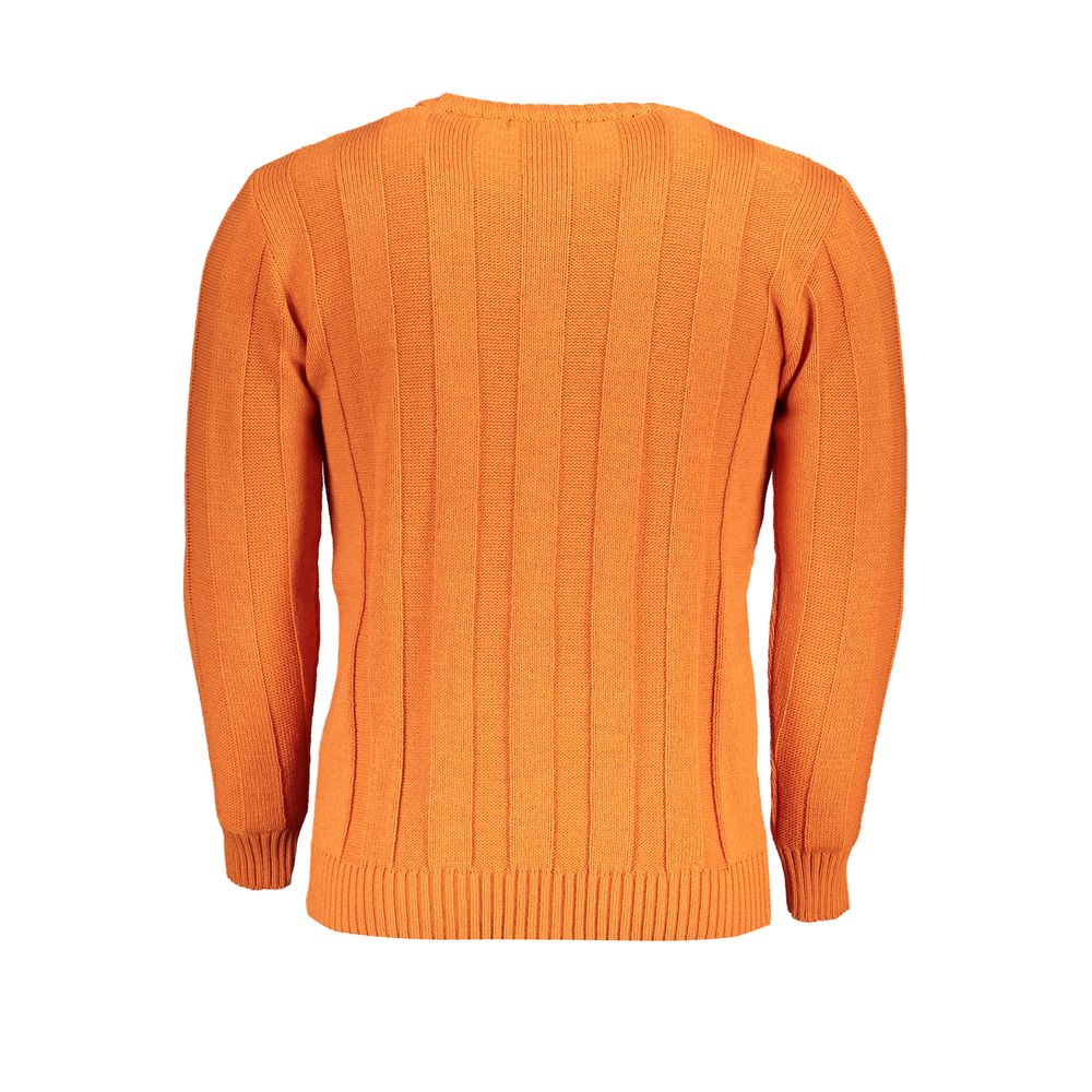 U.S. Grand Polo Arancione Acrylic Men Sweater