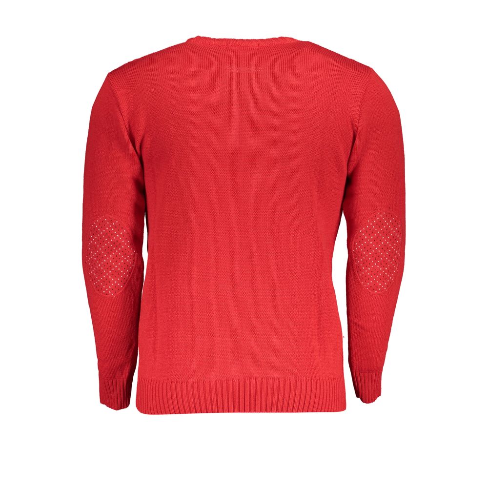 U.S. Grand Polo Red Acrylic Men Sweater