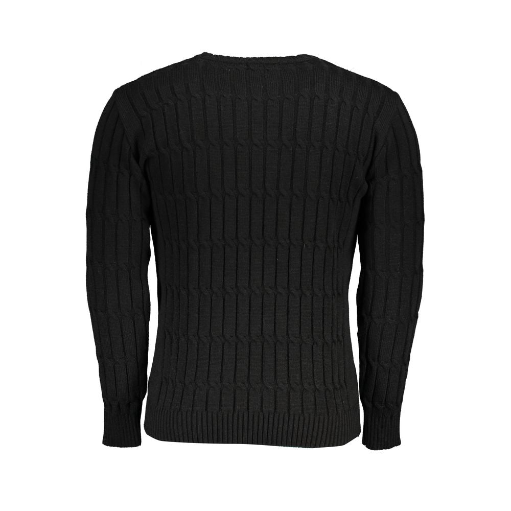 U.S. Grand Polo Black Acrylic Men Sweater