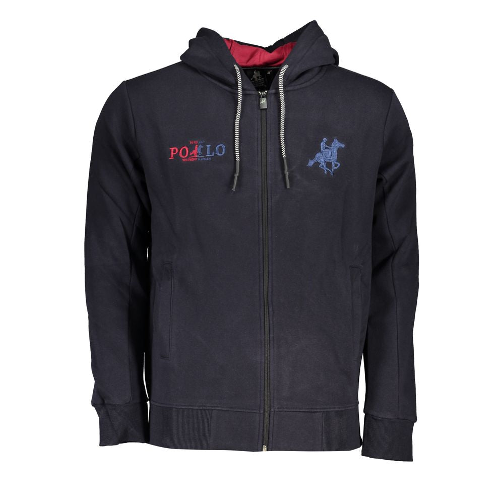 U.S. Grand Polo Blue Cotton Men's Hoodie