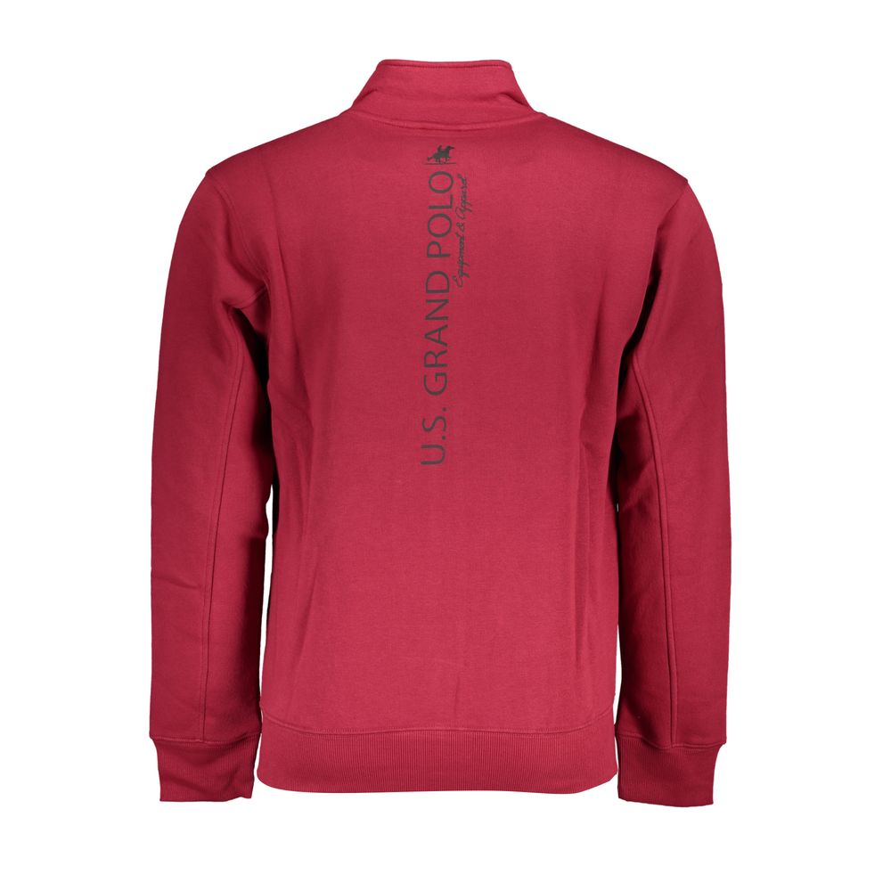 U.S. Grand Polo Red Cotton Men Sweatshirt