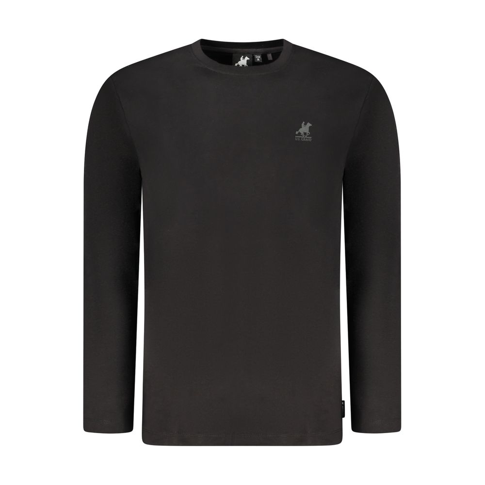U.S. Grand Polo Black Cotton Men's T-Shirt
