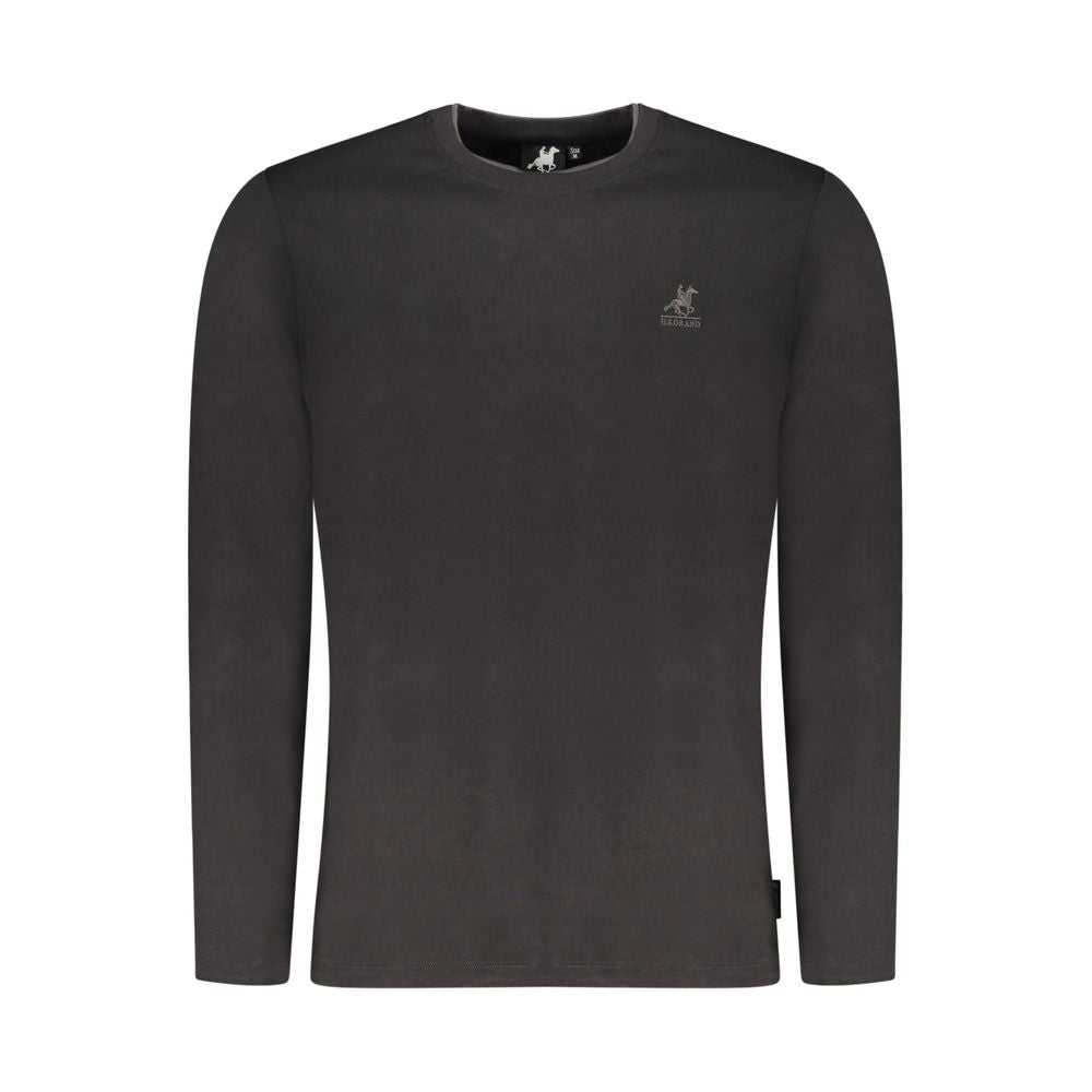U.S. Grand Polo Black Cotton Men T-Shirt