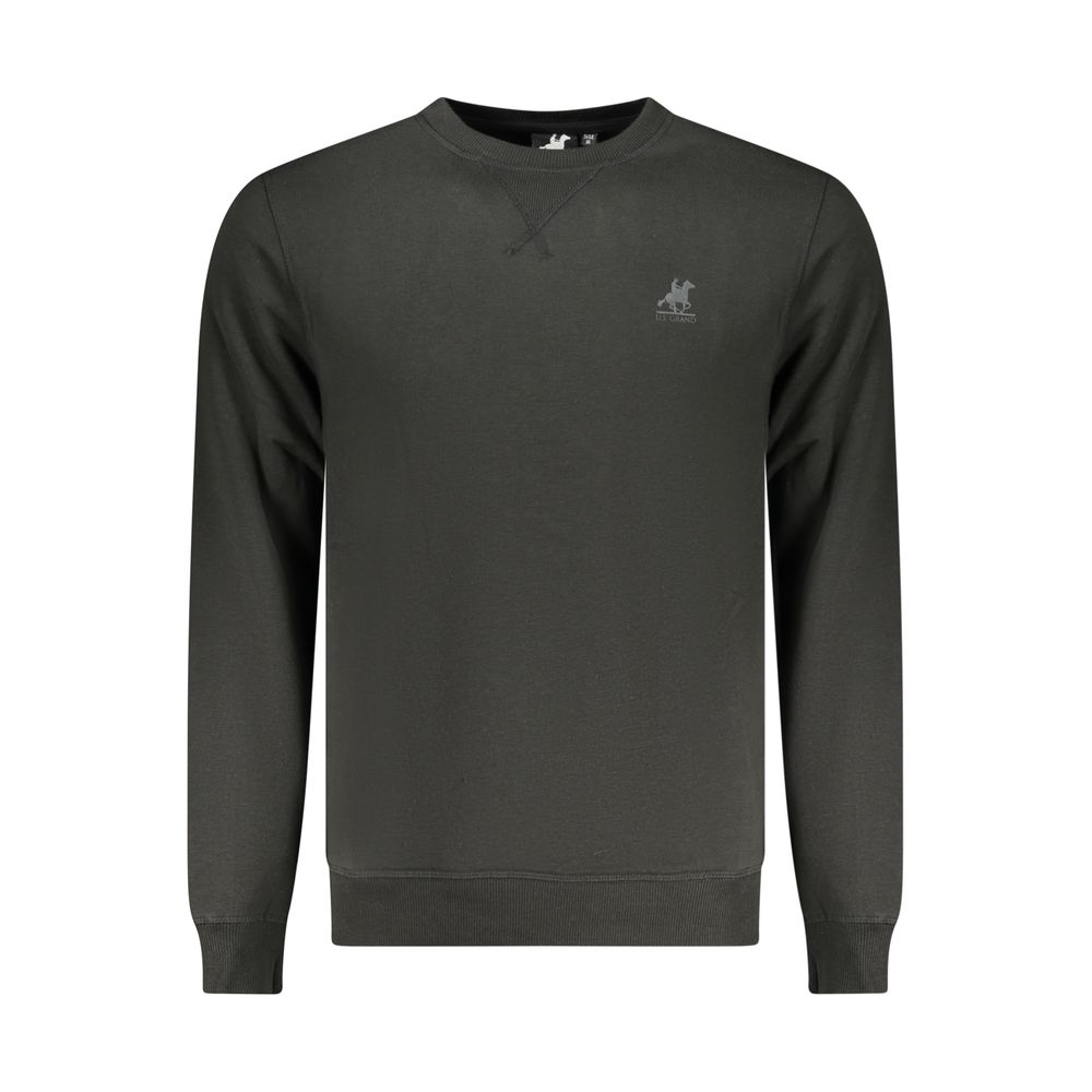 U.S. Grand Polo Black Polyester Men Sweatshirt