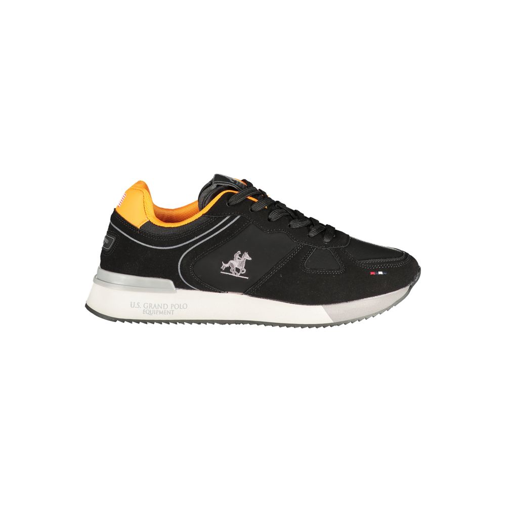 U.S. Grand Polo Black Polyurethane Men Sneaker