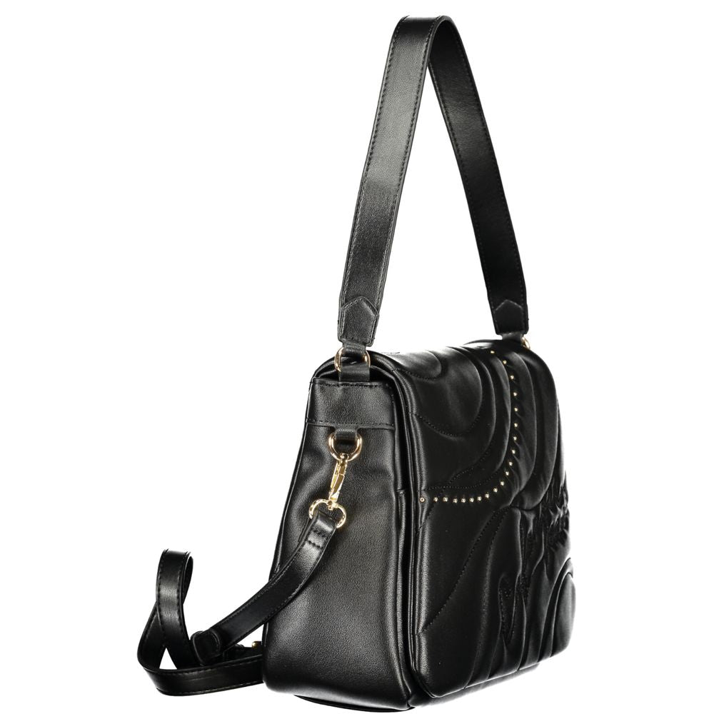 Cafenoir Black Polyurethane Women Shoulder Bag