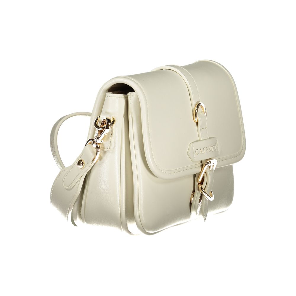 Cafenoir Bianco Polyurethane Women Handbag