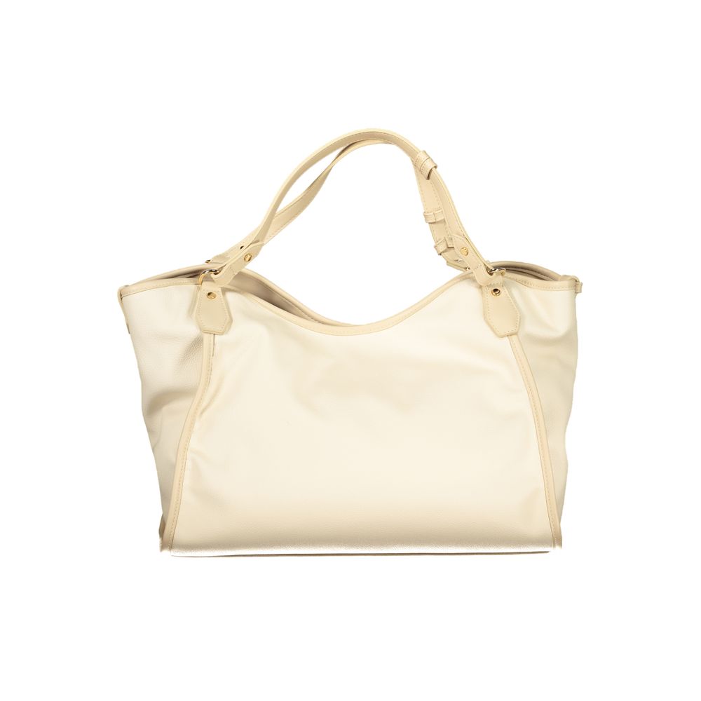 Cafenoir Beige Polyurethane Women Shoulder Bag