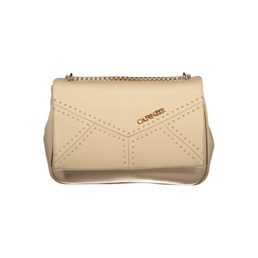 Cafenoir Beige Polyurethane Women Shoulder Bag