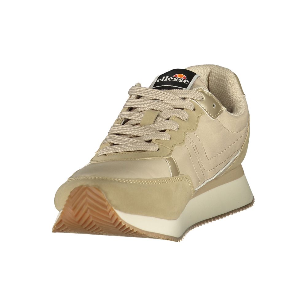 Ellesse Beige Polyurethane Women Sneaker