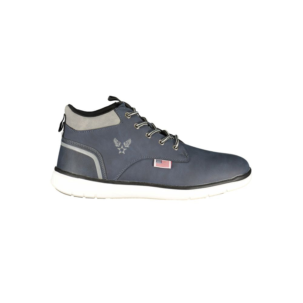 Avirex Blue Polyurethane Men Ankle Boot