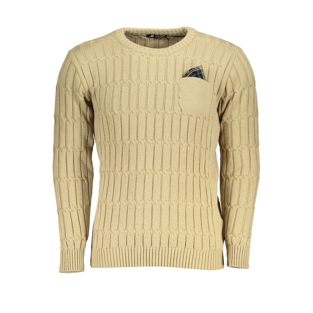 U.S. Grand Polo Beige Acrylic Men Sweater