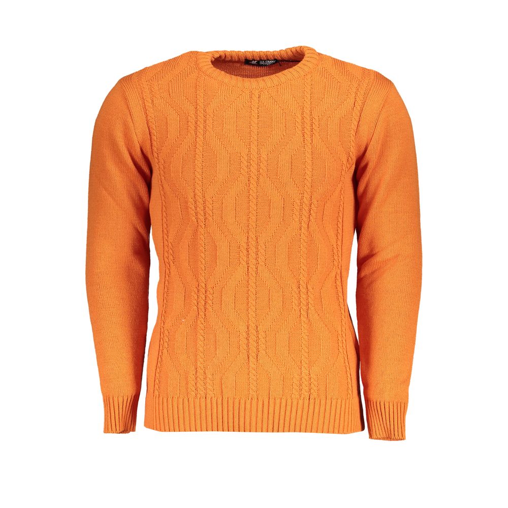 U.S. Grand Polo Arancione Acrylic Men Sweater
