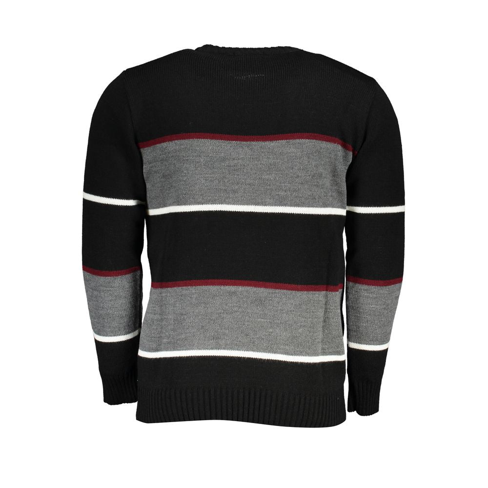 U.S. Grand Polo Black Acrylic Mens Sweater