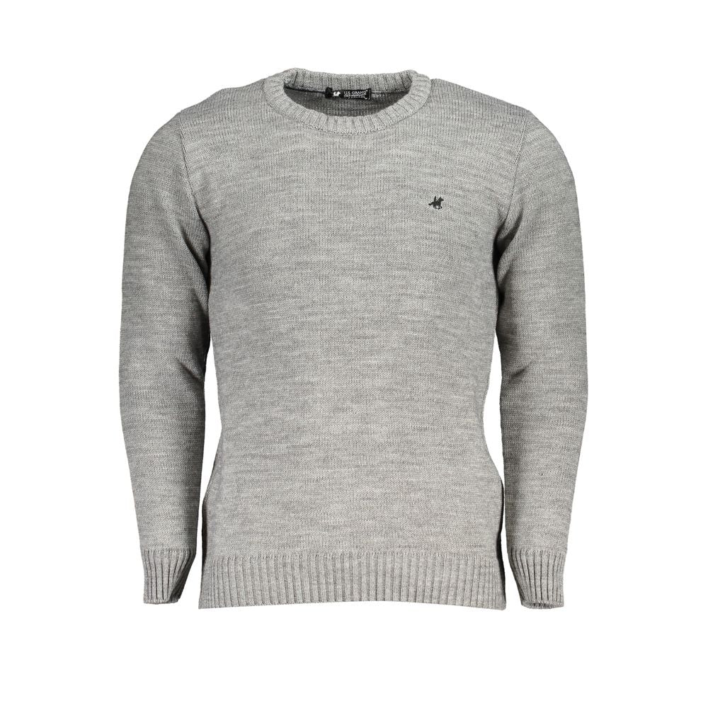 U.S. Grand Polo Grigio Acrylic Men Sweater