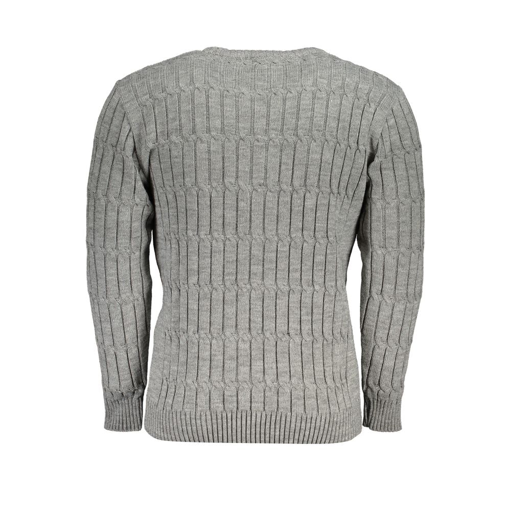 U.S. Grand Polo Grigio Acrylic Men Sweater