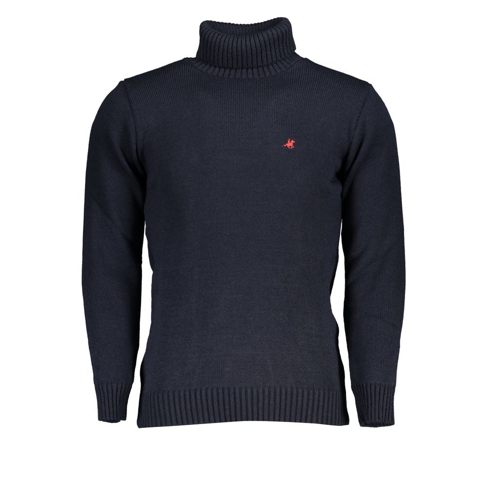 U.S. Grand Polo Blue Acrylic Men Sweater