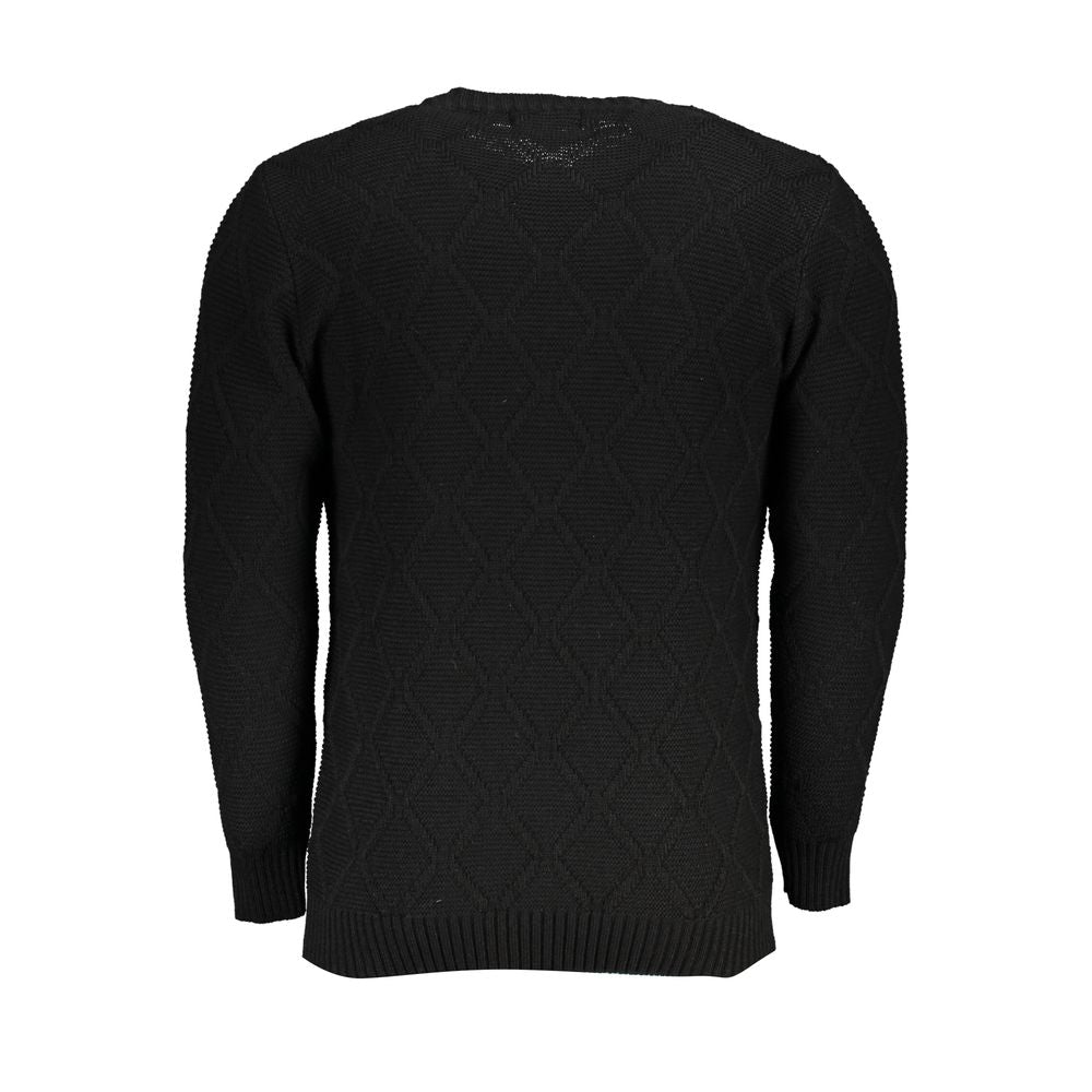 U.S. Grand Polo Black Acrylic Men's Sweater