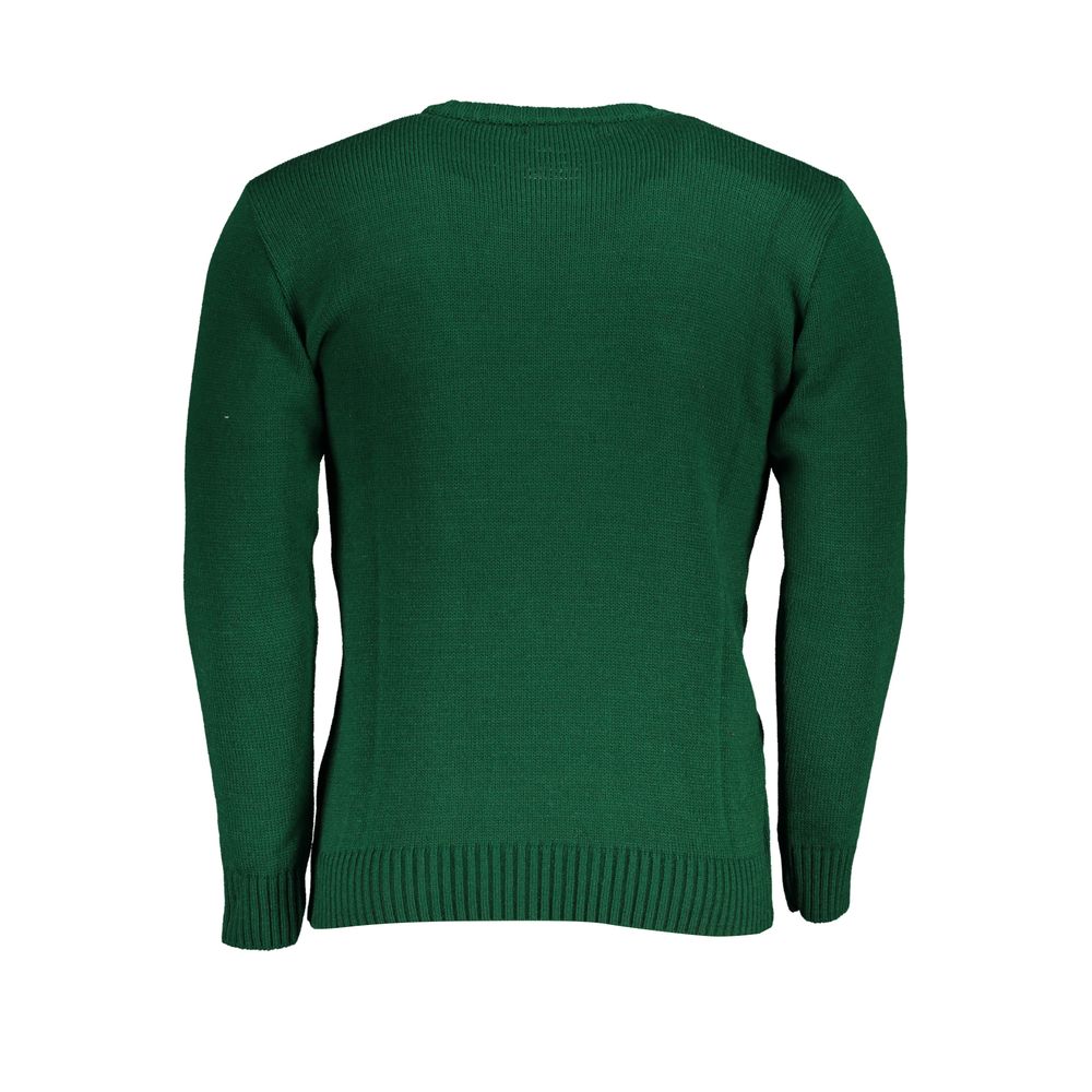 U.S. Grand Polo Green Acrylic Men's Sweater