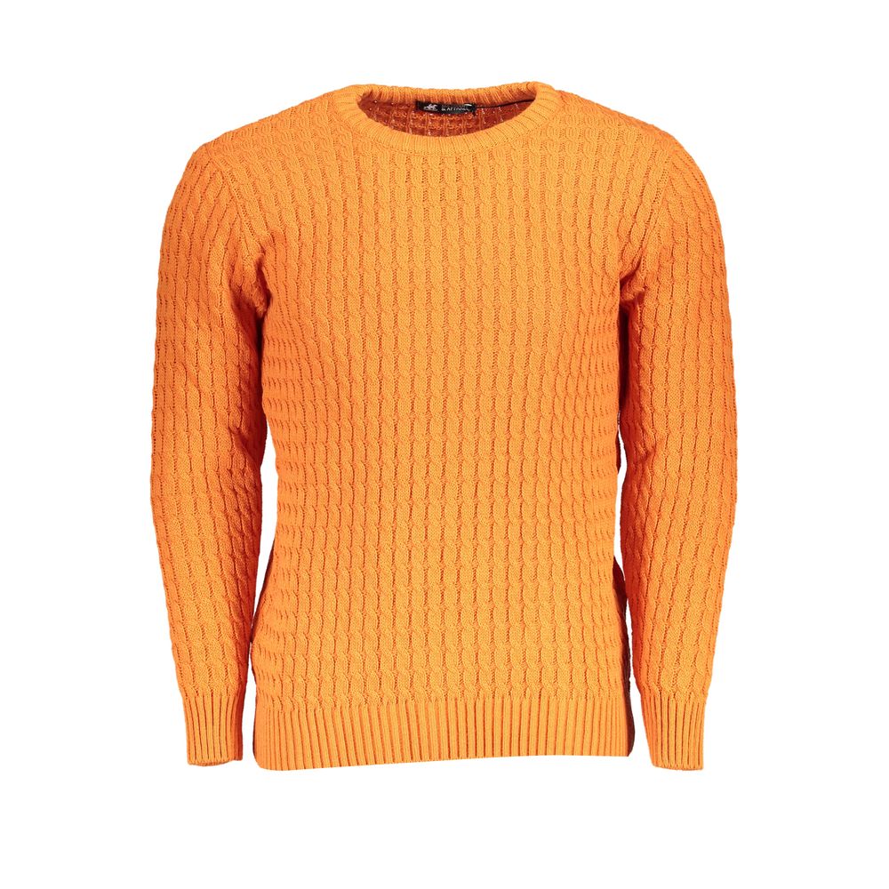 U.S. Grand Polo Arancione Acrylic Men Sweater