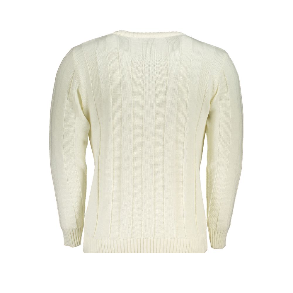 U.S. Grand Polo White Acrylic Men's Sweater
