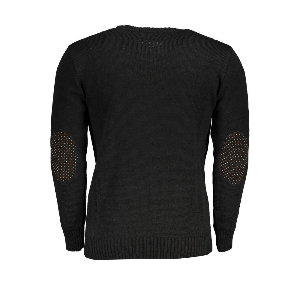 U.S. Grand Polo Black Acrylic Men Sweater