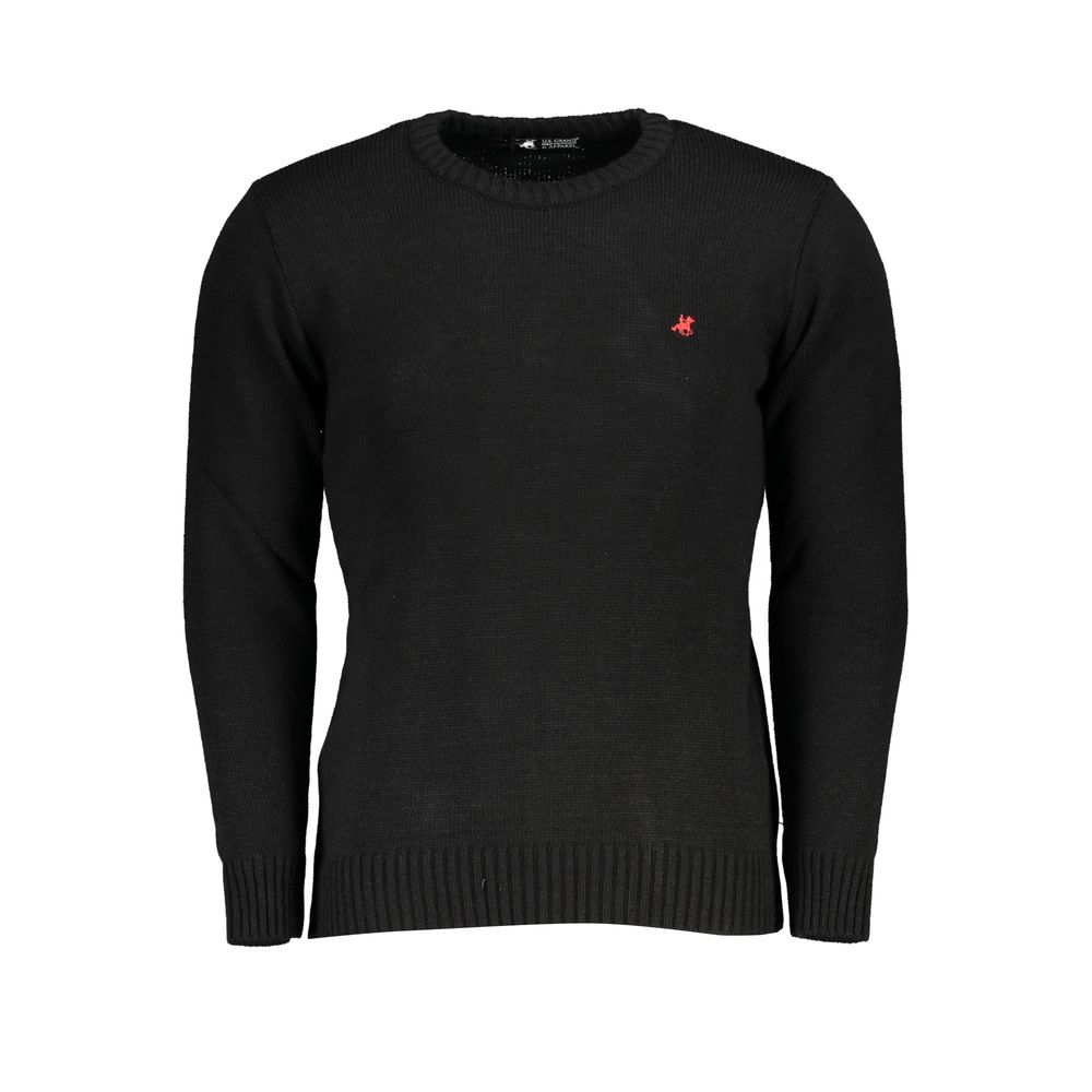 U.S. Grand Polo Black Acrylic Men Sweater