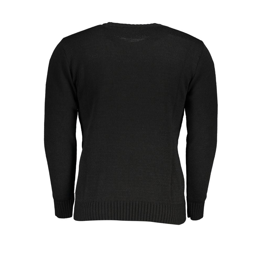 U.S. Grand Polo Black Acrylic Men Sweater