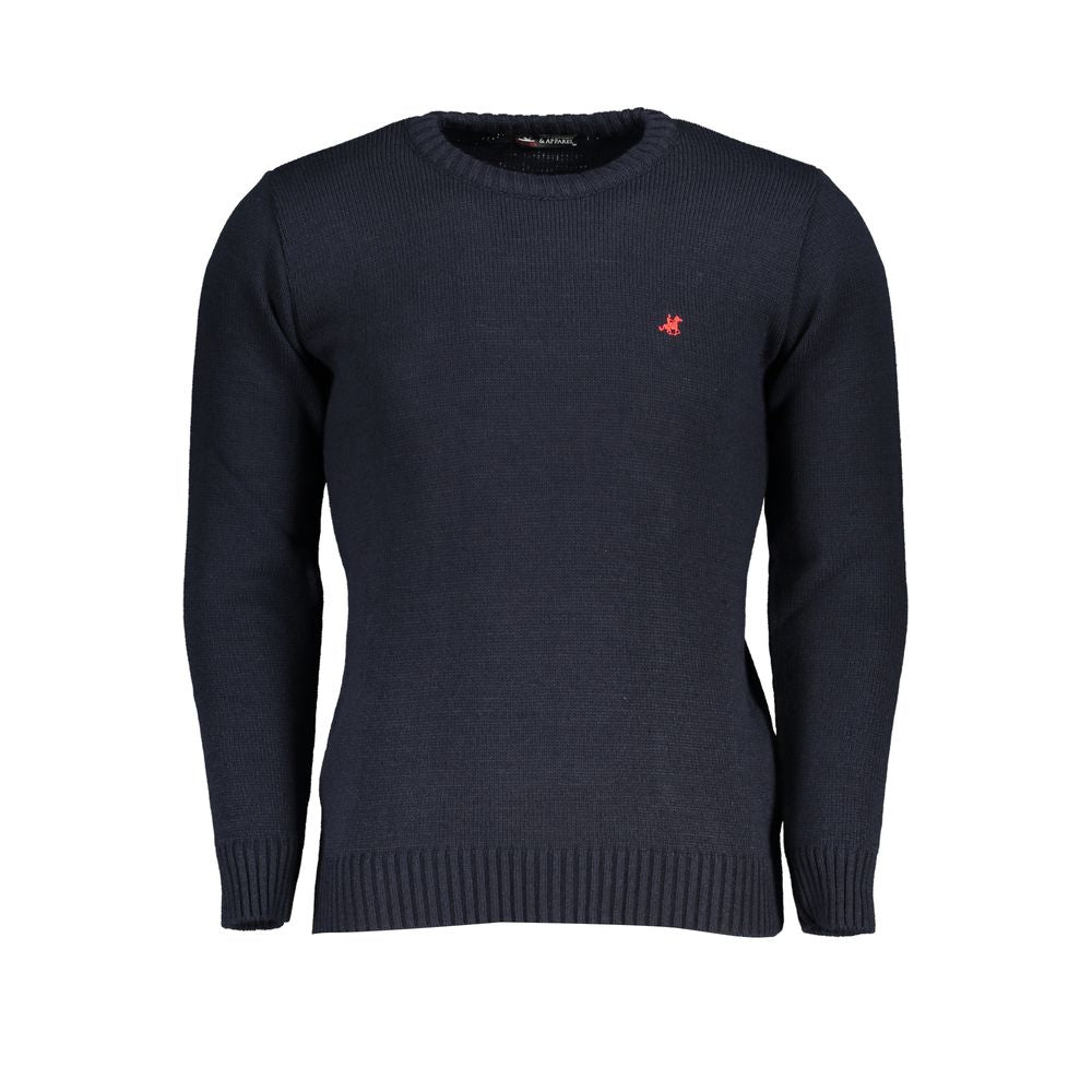 U.S. Grand Polo Blue Acrylic Men Sweater