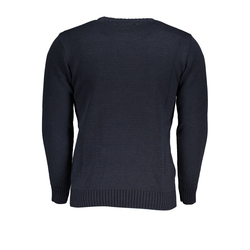 U.S. Grand Polo Blue Acrylic Men Sweater