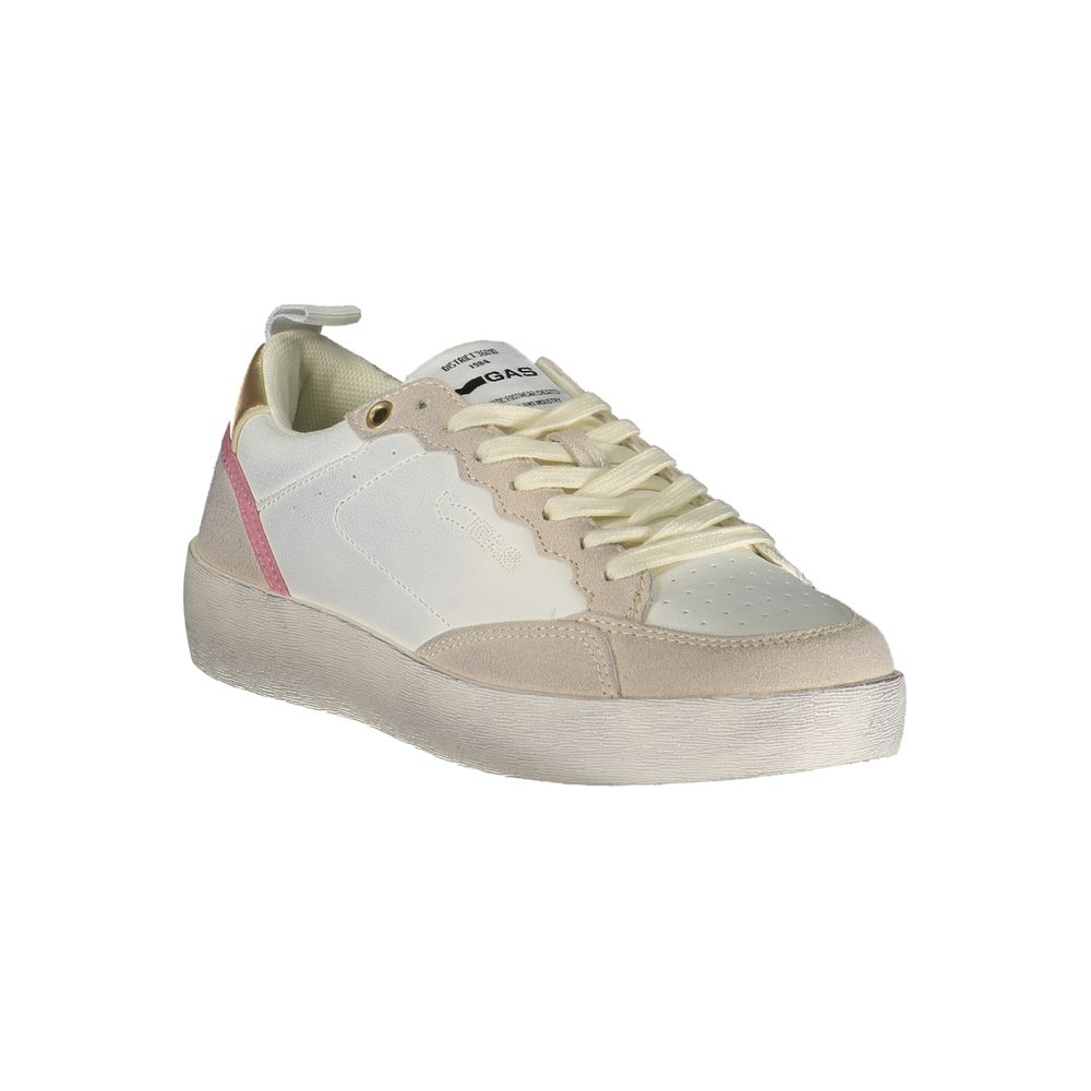 Gas Bianco Polyurethane Women Sneaker