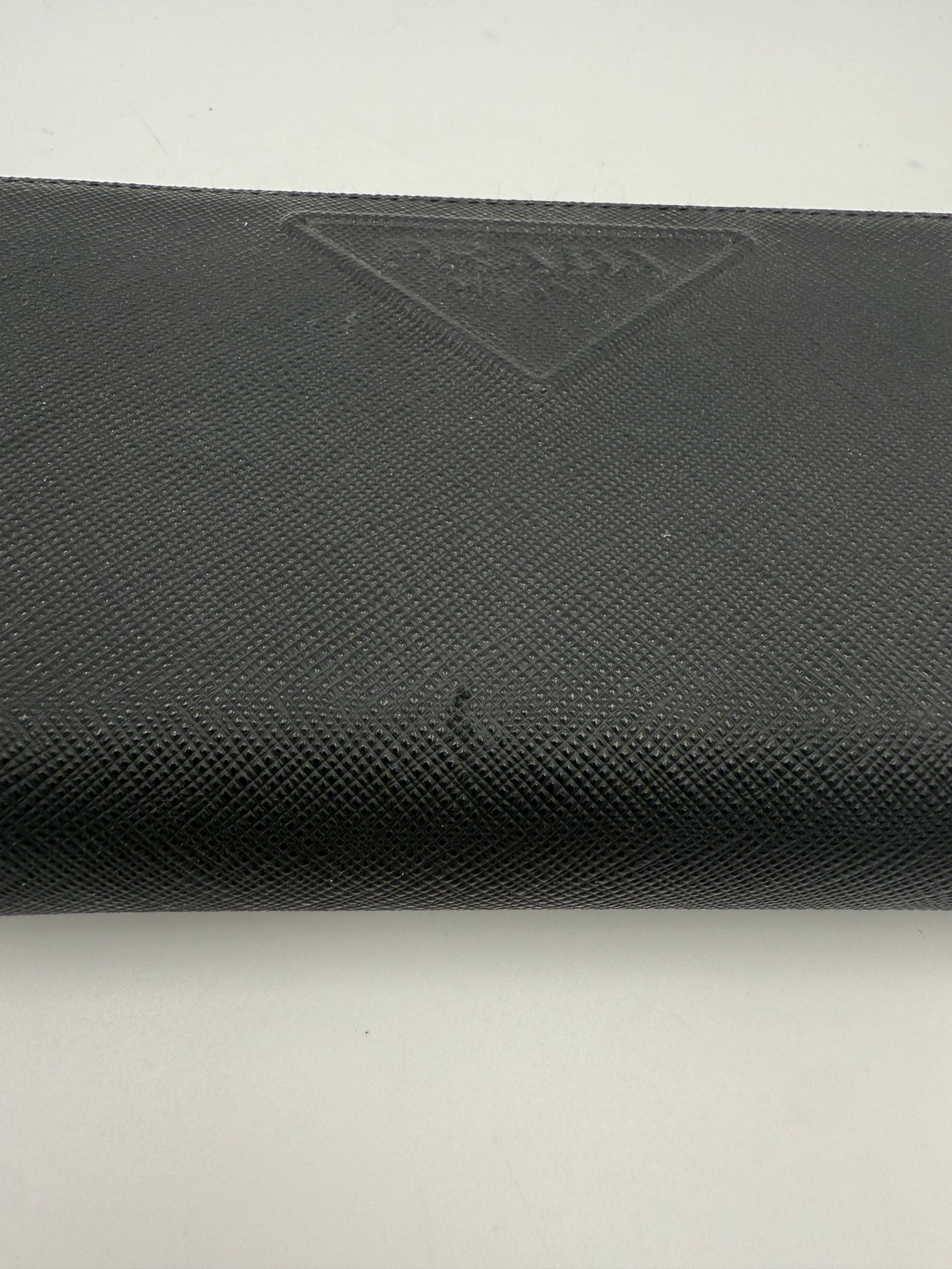 Prada PRADA Zip in Saffiano Leather Wallet