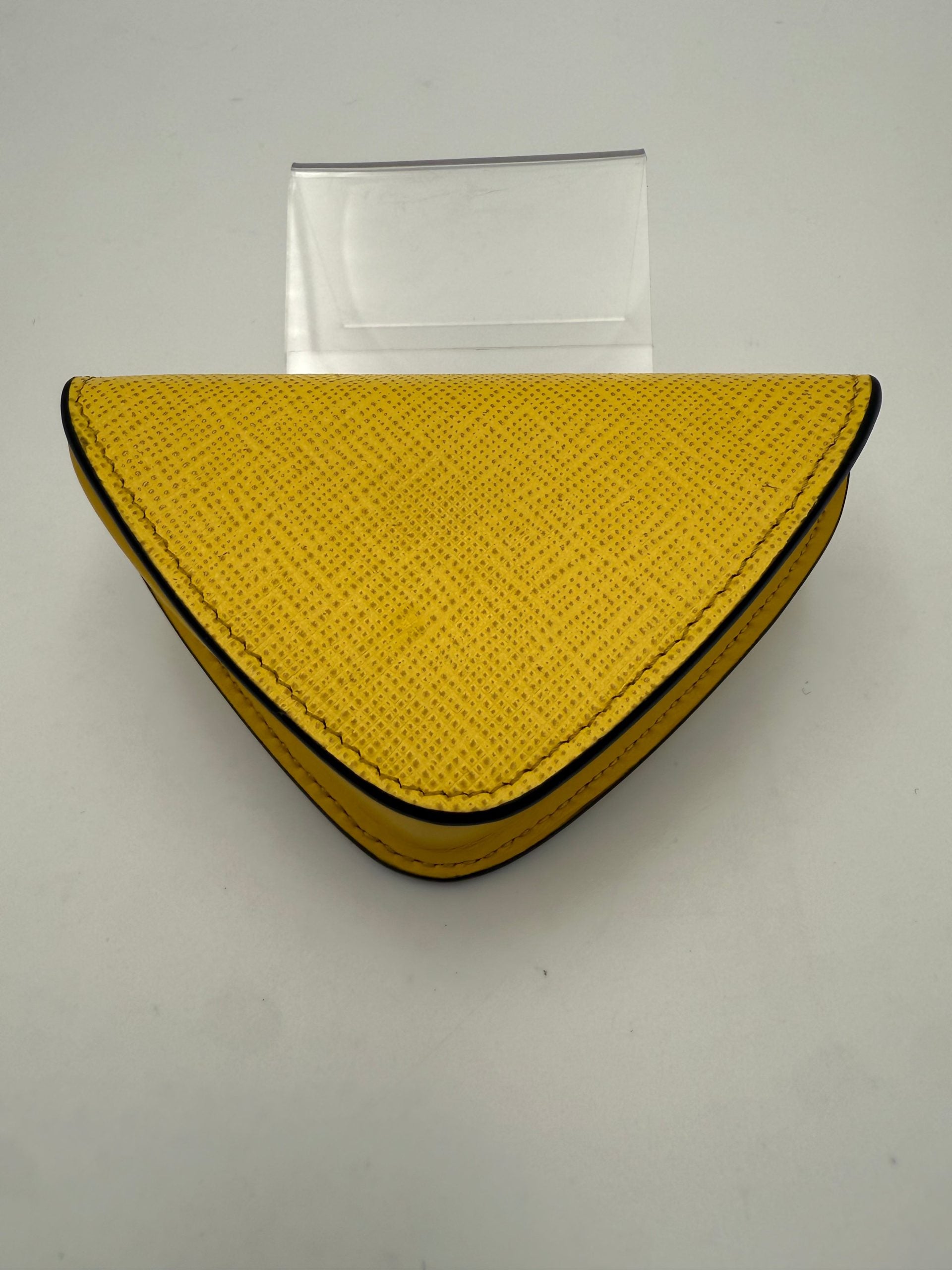 Prada PRADA Saffiano Yellow Coin Purse