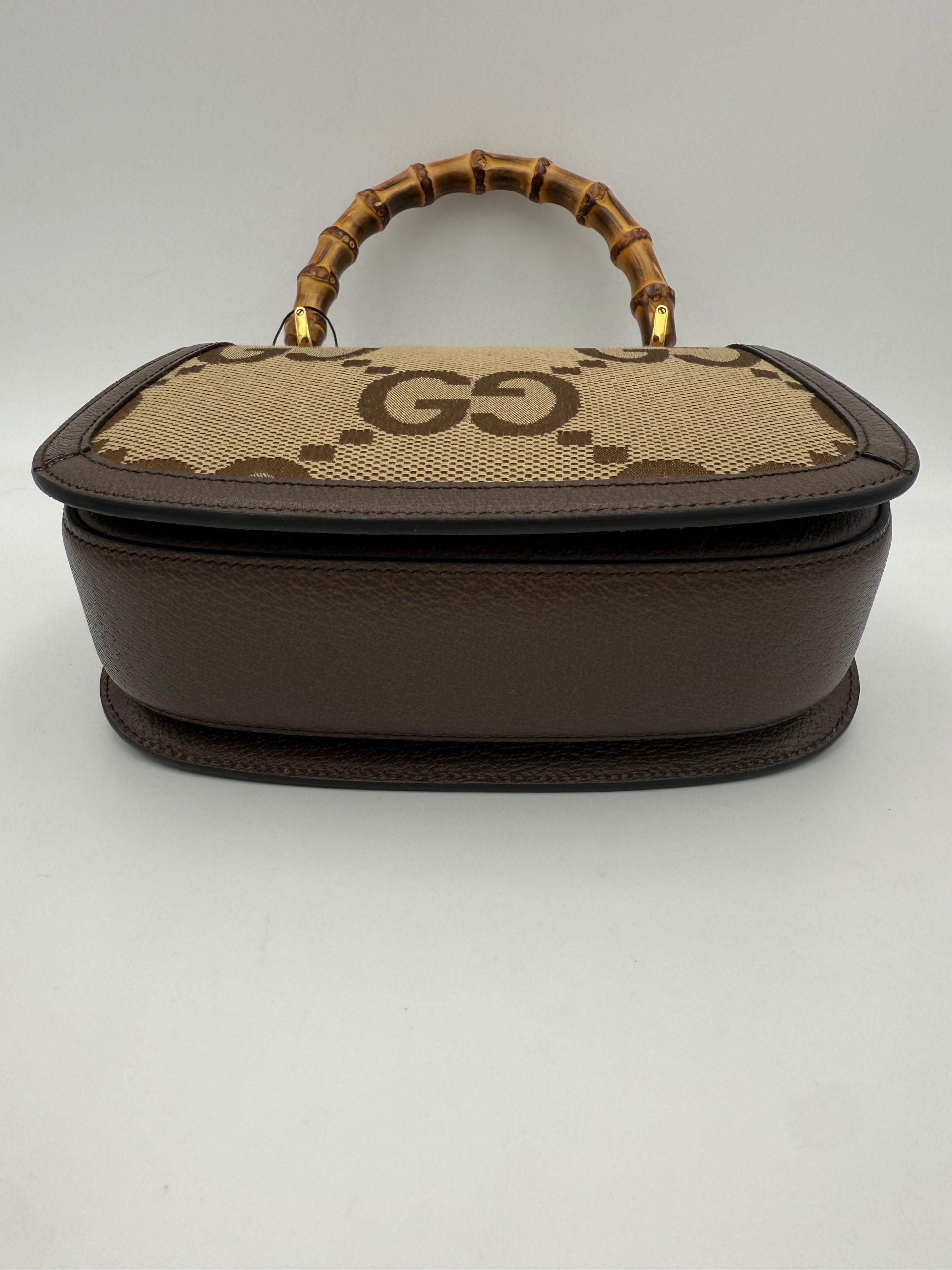 Gucci GUCCI BAMBOO 1947 GG Canvas Handbag