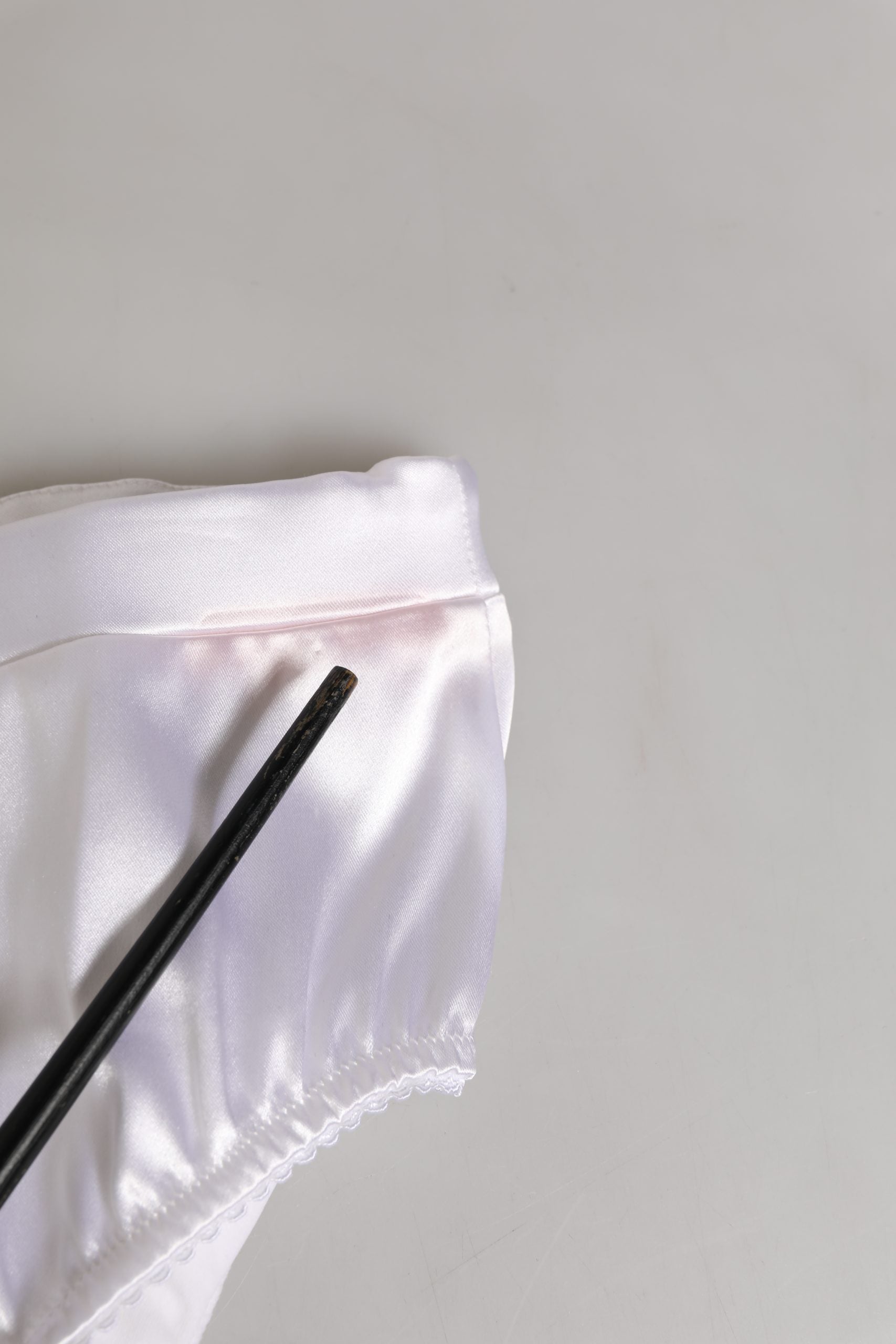 Dolce & Gabbana White Silk Satin Lingerie Panty Brief Underwear