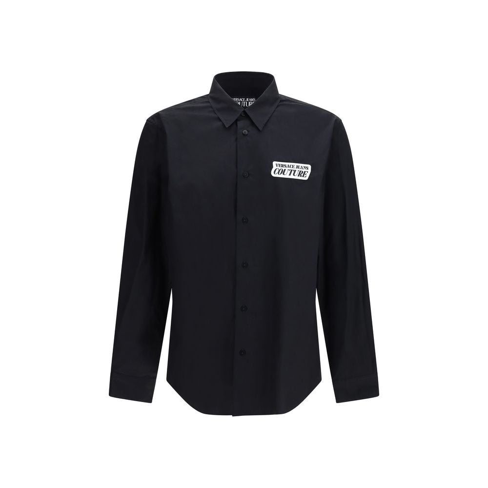 Versace Jeans Black Cotton Dress Shirt LUNESCAPE