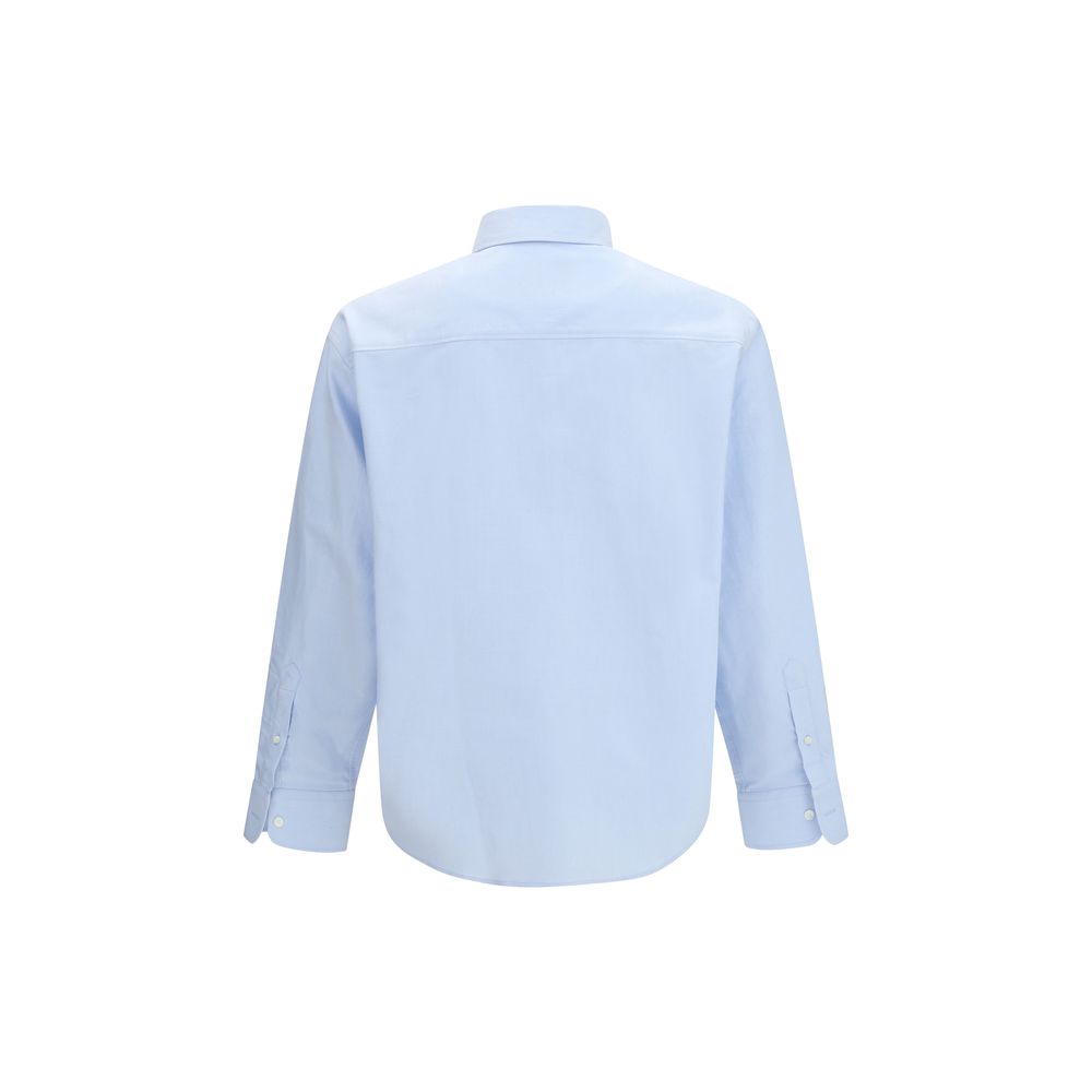 Ami Paris Blue Cotton Dress Shirt LUNESCAPE