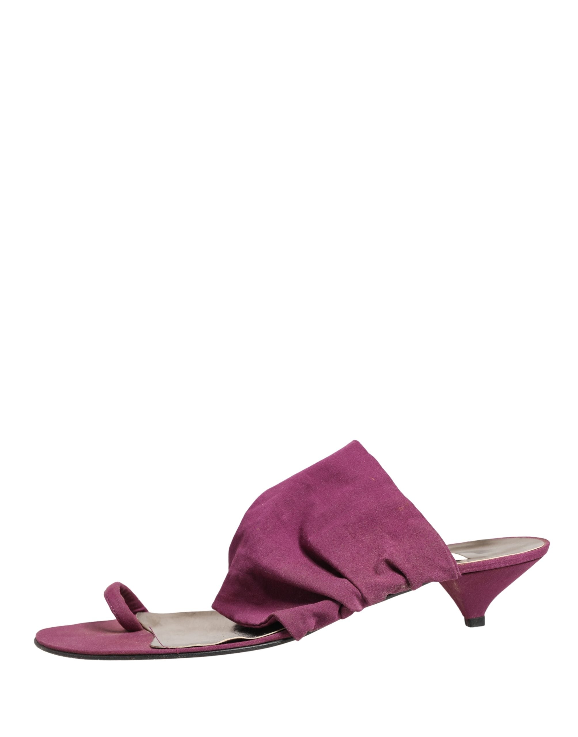 Dolce & Gabbana Violet Heels Sandals Shoes