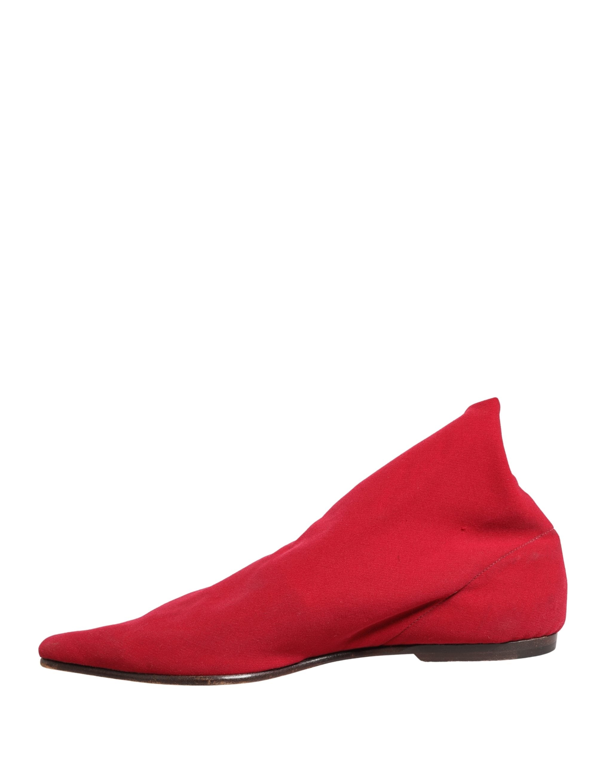 Dolce & Gabbana Red Suede Ankle Boots Shoes