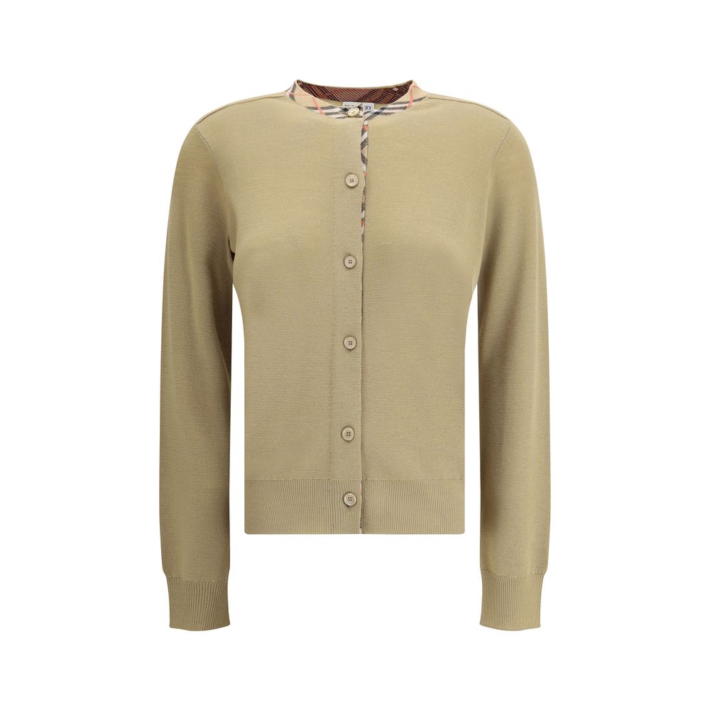Burberry Brown Wool Oves Aries Cardigan