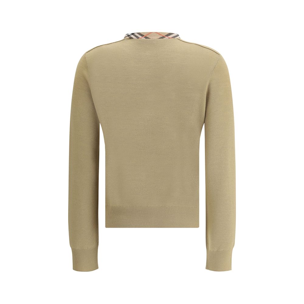 Burberry Brown Wool Oves Aries Cardigan
