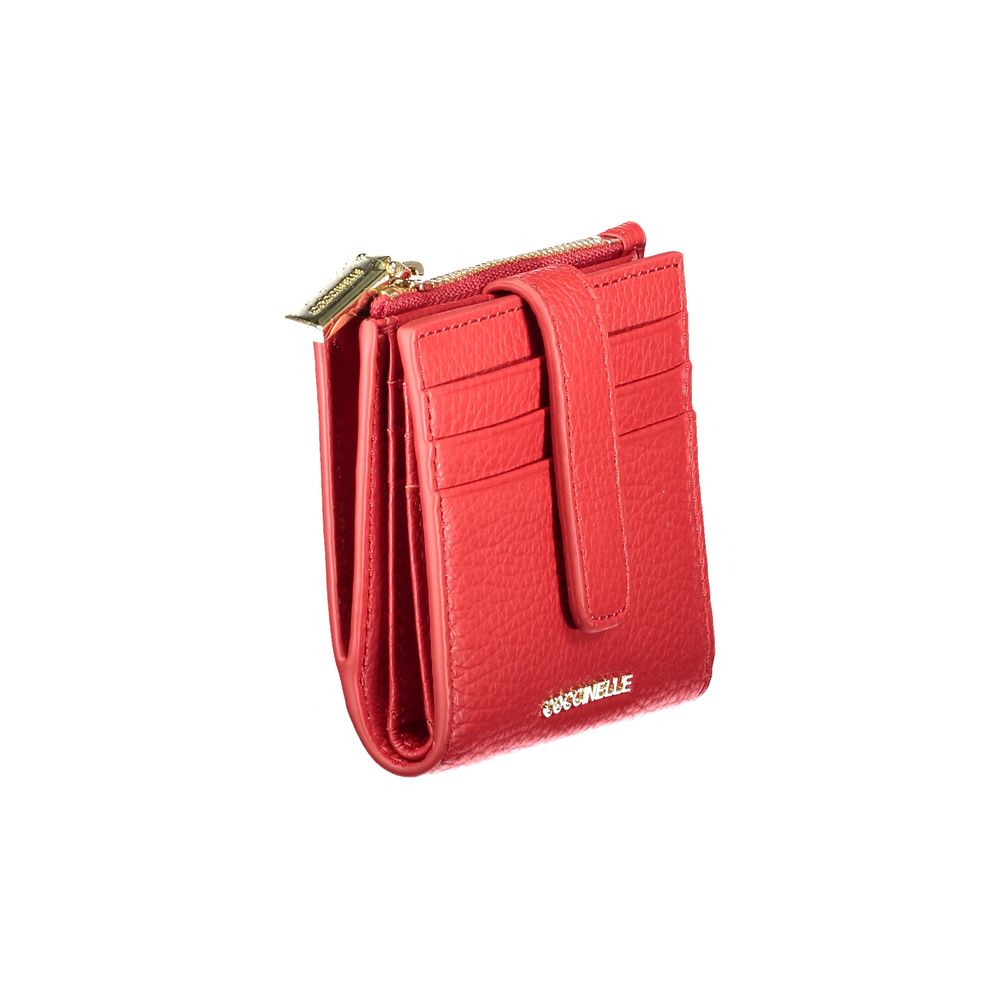 Coccinelle Red Leather Wallet LUNESCAPE